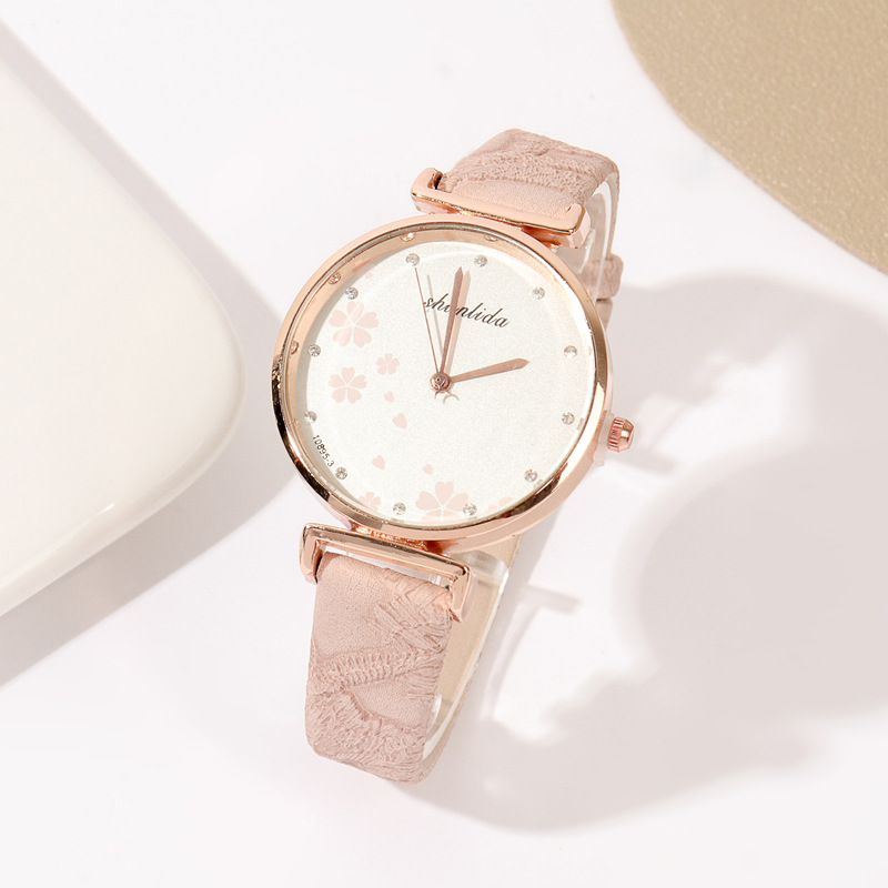 Classic Style Solid Color Buckle Quartz Women's Watches display picture 1