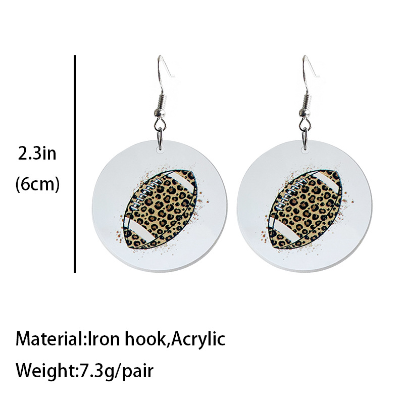 1 Paire Style Simple Balle Arylique Boucles D'oreilles display picture 1