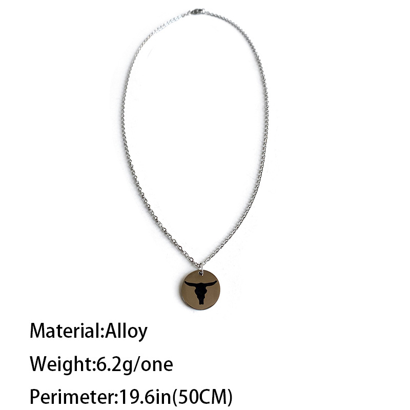 Retro Letter Alloy Unisex Pendant Necklace display picture 1