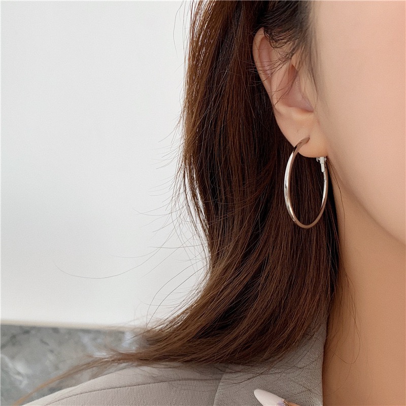 1 Pair Casual Elegant Vacation Solid Color Plating Stainless Steel White Gold Plated Gold Plated Earrings display picture 7