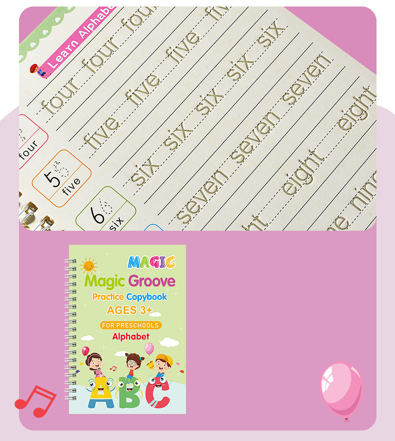 1 Jeu Lettre Apprentissage Blanc Carton Mignon Ensemble Stationnaire display picture 2