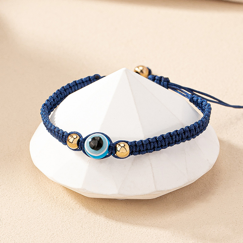 Retro Simple Style Round Eye Rope Beaded Knitting Women's Bracelets display picture 4