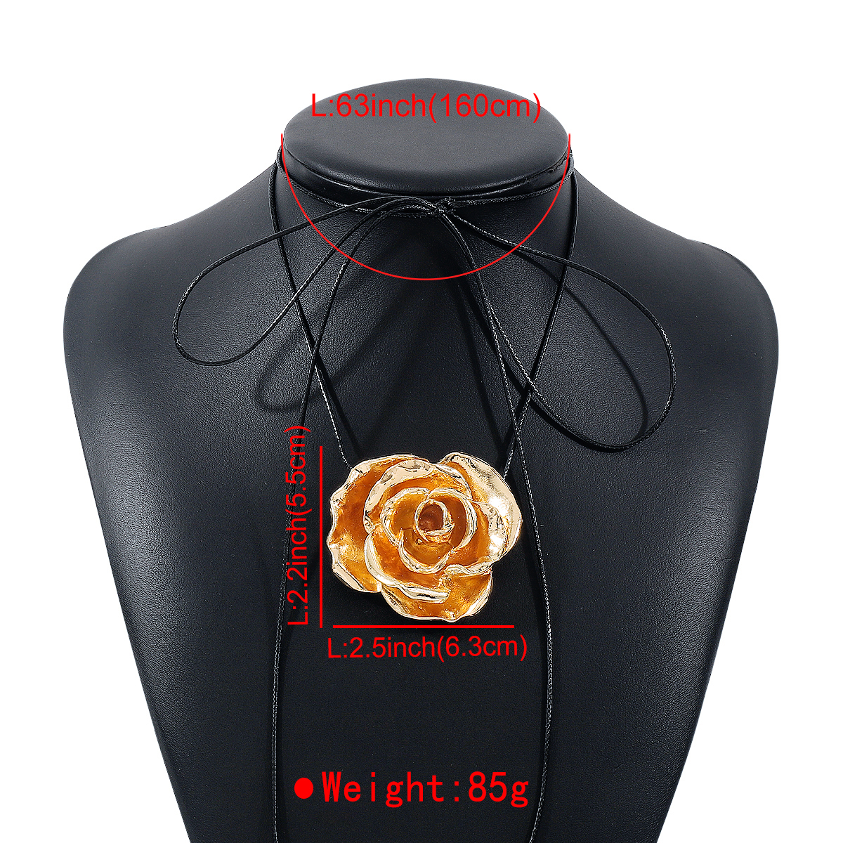 Modern Style Simple Style Flower Alloy Wax Rope Women's Necklace display picture 7