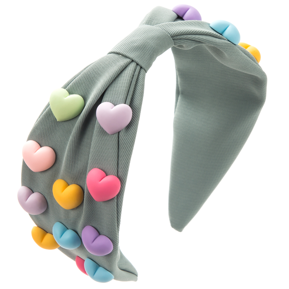 Women's Elegant Classic Style Heart Shape Cloth Hair Band display picture 10