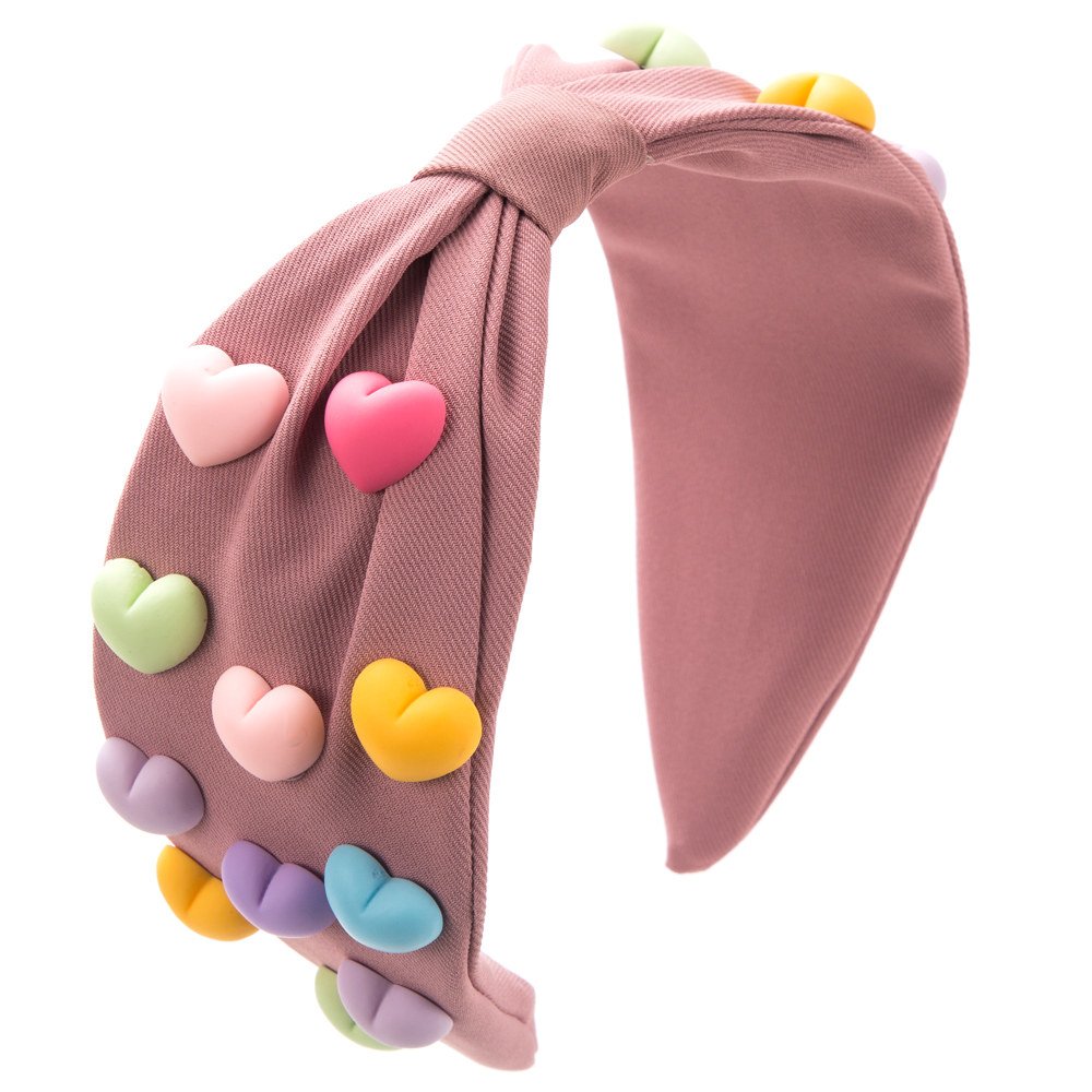 Women's Elegant Classic Style Heart Shape Cloth Hair Band display picture 6