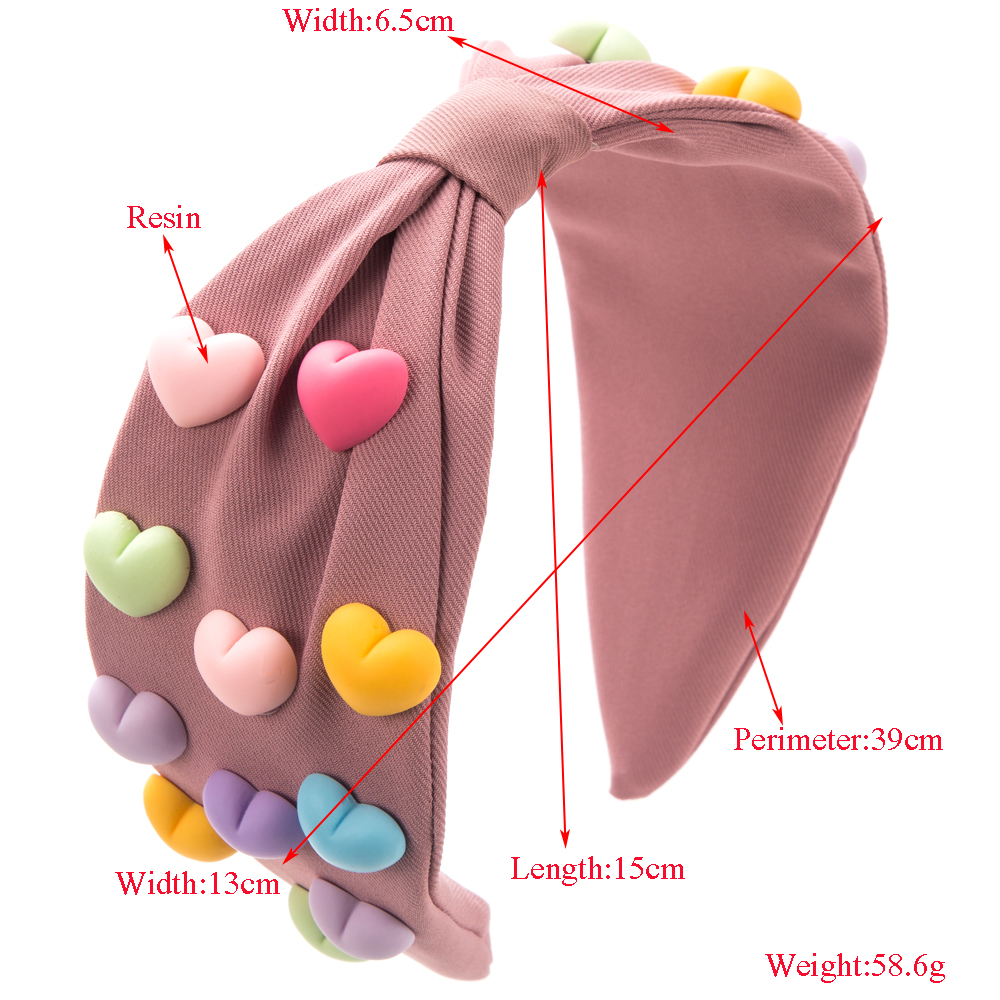 Women's Elegant Classic Style Heart Shape Cloth Hair Band display picture 1