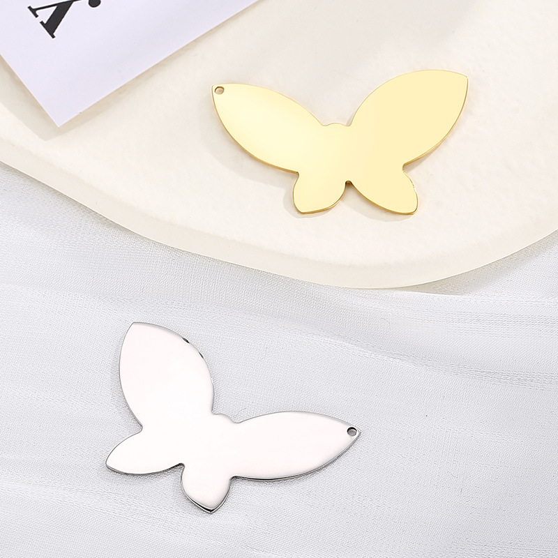 1 Piece Stainless Steel 18K Gold Plated Butterfly display picture 2