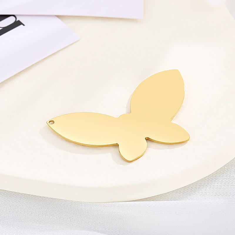 1 Piece Stainless Steel 18K Gold Plated Butterfly display picture 3