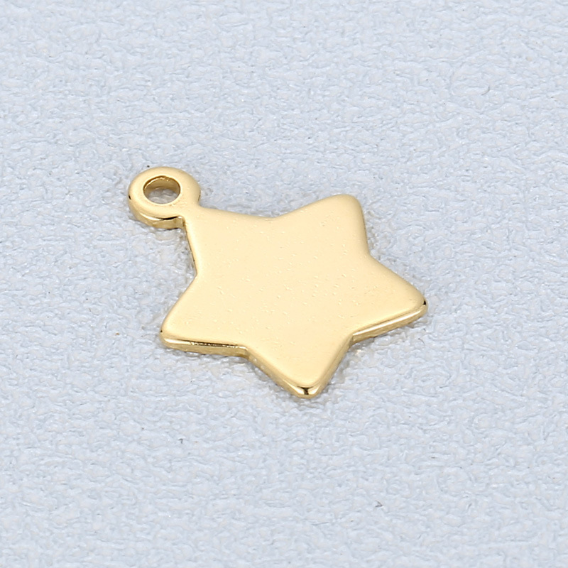 1 Piece Stainless Steel 18K Gold Plated Star display picture 4