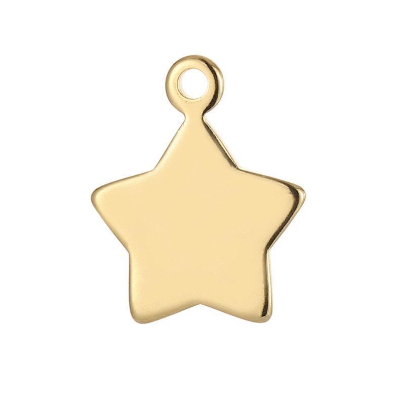 1 Piece Stainless Steel 18K Gold Plated Star display picture 6