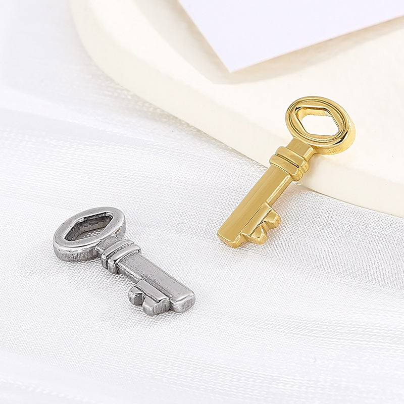 1 Piece Stainless Steel 18K Gold Plated Key display picture 2
