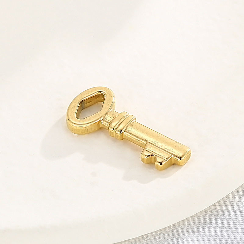 1 Piece Stainless Steel 18K Gold Plated Key display picture 5