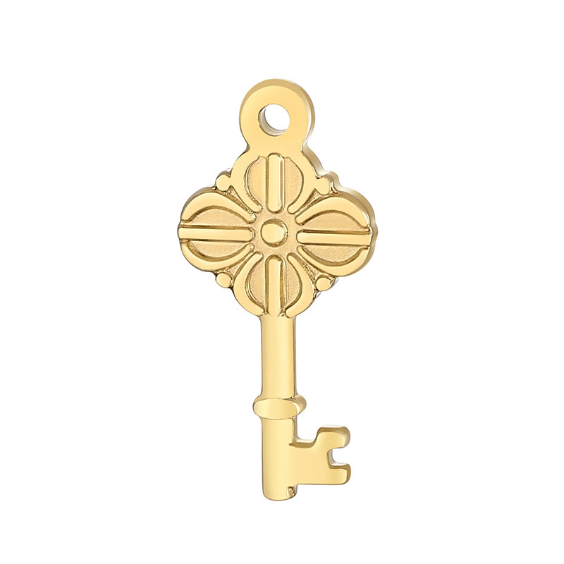 1 Piece Stainless Steel 18K Gold Plated Key display picture 6