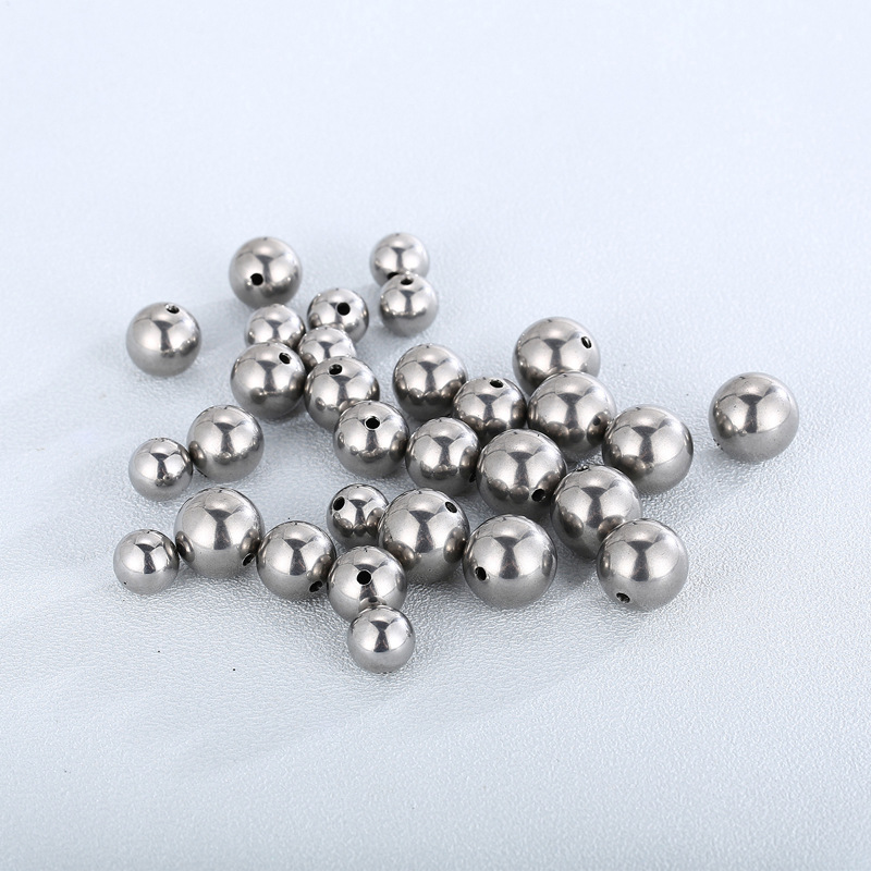 10 Pieces Diameter 10mm Diameter 12mm Diameter 14mm Stainless Steel Solid Color Polished Beads display picture 1