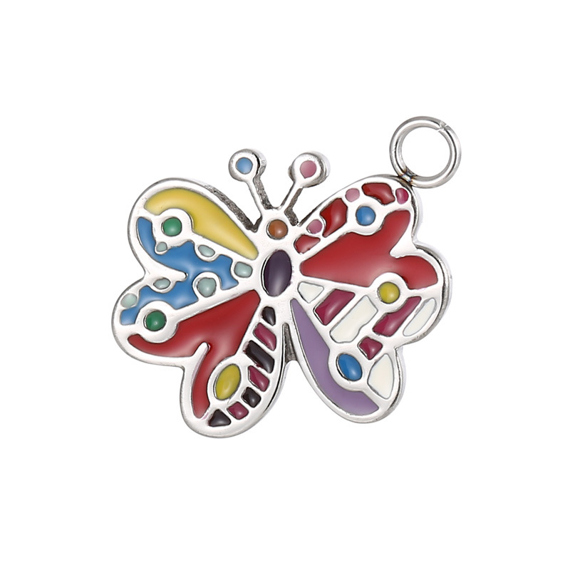 Estilo De Dibujos Animados Mariposa Acero Inoxidable Accesorios De Joyería display picture 9