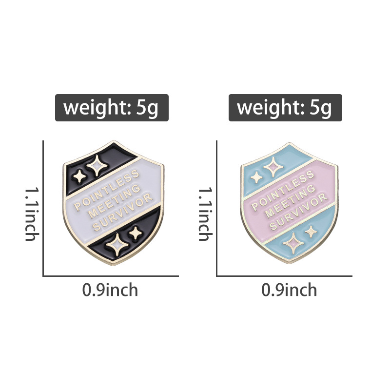 Cartoon Style Letter Alloy Plating Unisex Brooches display picture 1