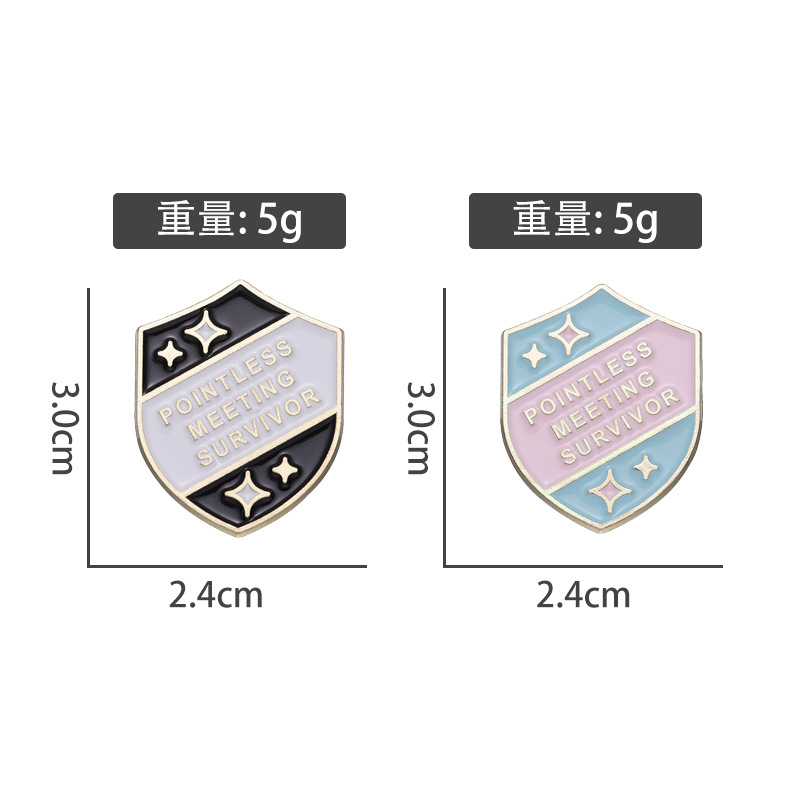Cartoon Style Letter Alloy Plating Unisex Brooches display picture 2