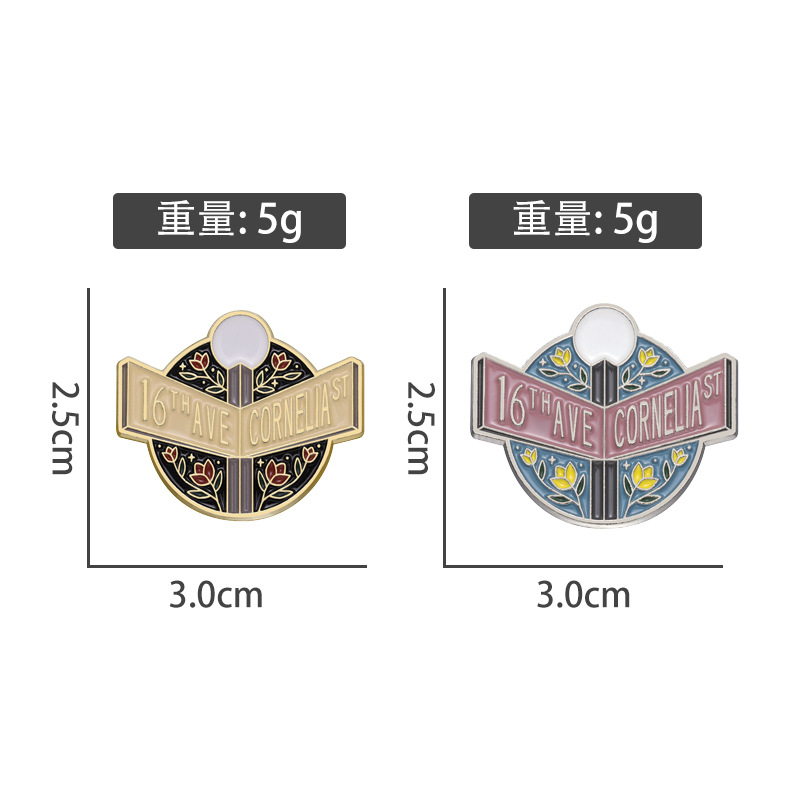 Cartoon Style Letter Alloy Plating Unisex Brooches display picture 2