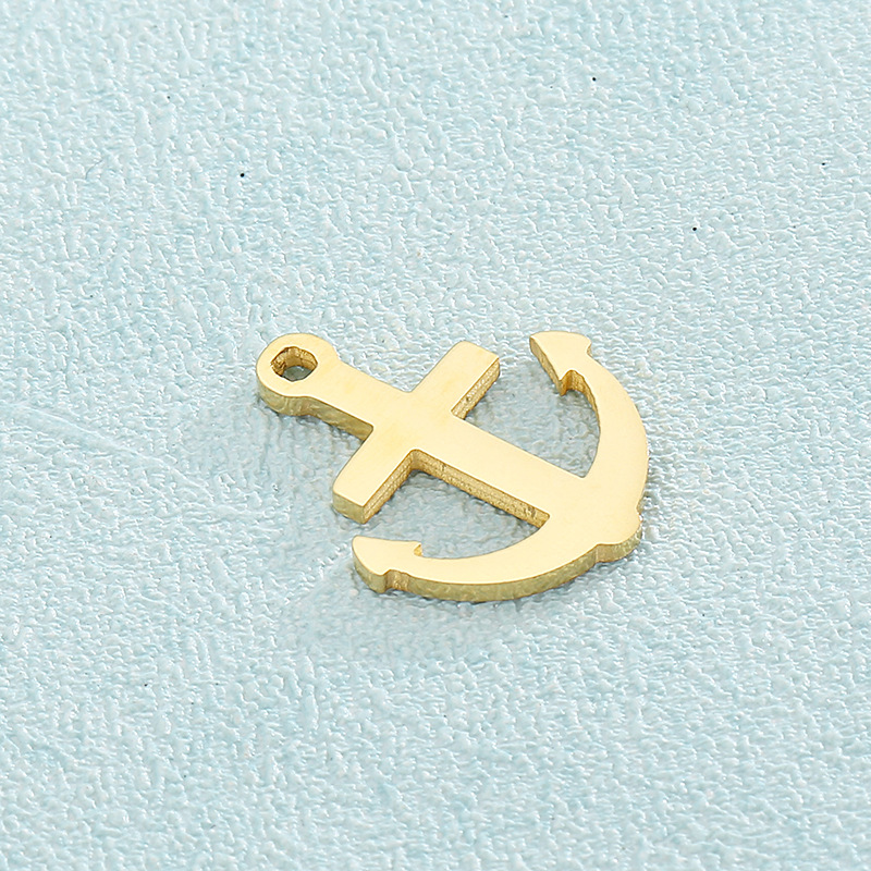 1 Piece Stainless Steel 18K Gold Plated Anchor display picture 4