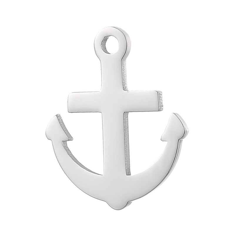 1 Piece Stainless Steel 18K Gold Plated Anchor display picture 9