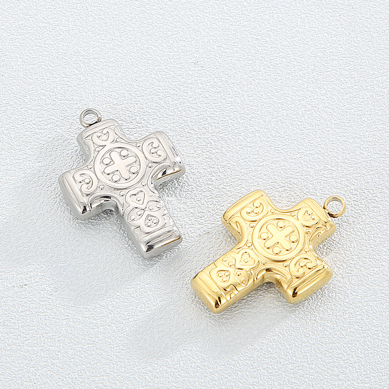 1 Piece Classic Style Commute Cross Stainless Steel Pendant Jewelry Accessories display picture 3