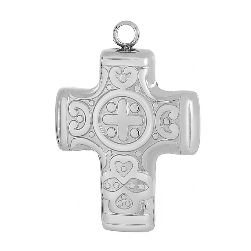 1 Piece Classic Style Commute Cross Stainless Steel Pendant Jewelry Accessories display picture 7
