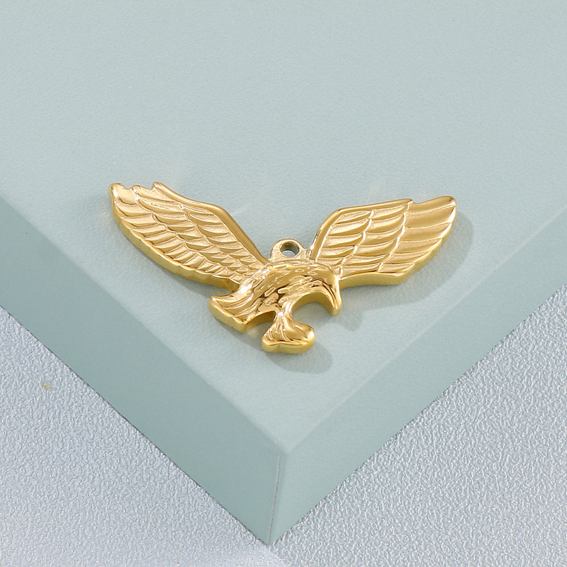 1 Piece Stainless Steel 18K Gold Plated Eagle Pendant display picture 5