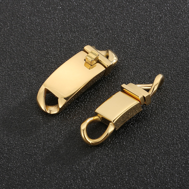 1 Piece Stainless Steel 18K Gold Plated Solid Color display picture 3