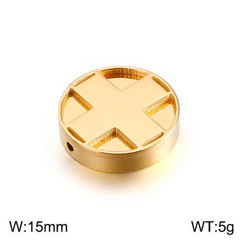 1 Piece Stainless Steel 18K Gold Plated Solid Color display picture 6