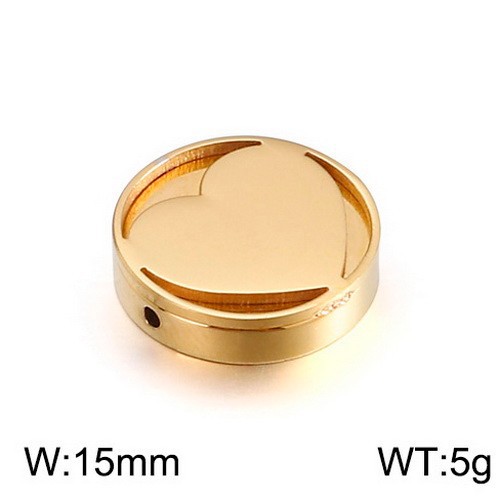 1 Piece Stainless Steel 18K Gold Plated Solid Color display picture 8