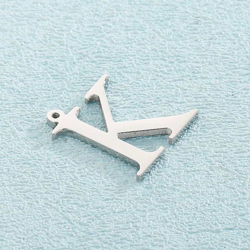 Simple Style Commute Letter Stainless Steel Charms Jewelry Accessories display picture 1