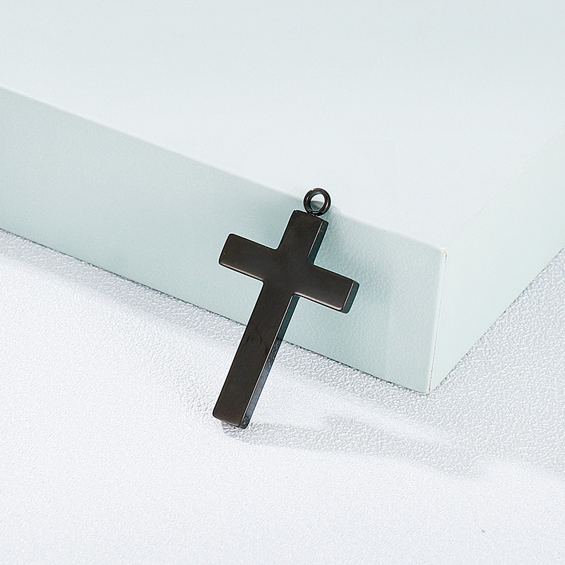 1 Piece Stainless Steel 18K Gold Plated Cross display picture 2