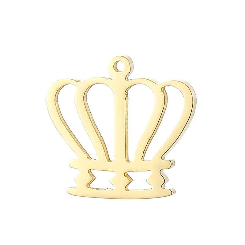 1 Piece Stainless Steel 18K Gold Plated Crown display picture 6