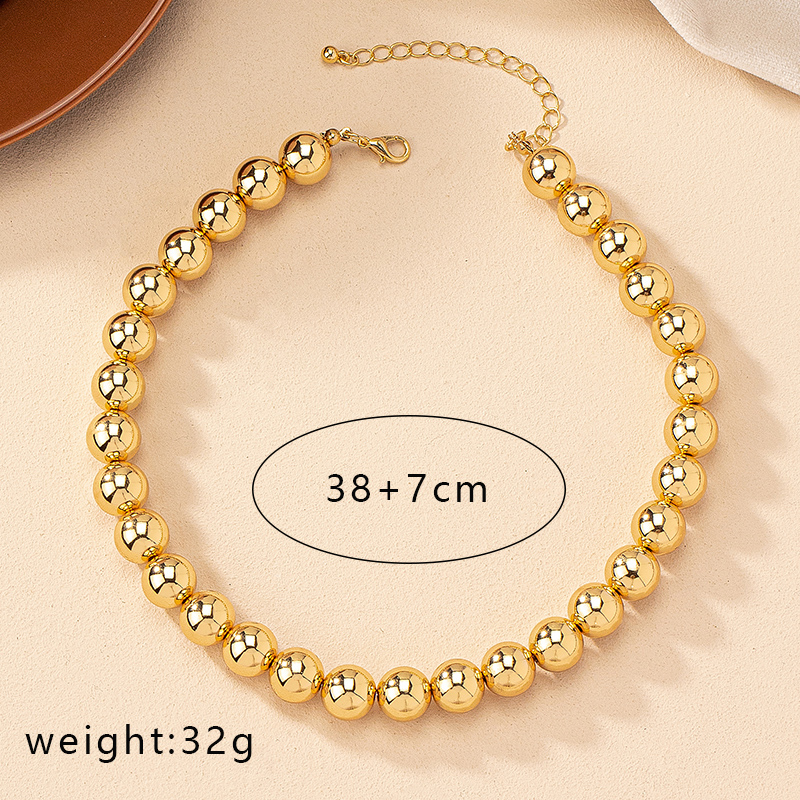 Punk Simple Style Solid Color Alloy Plating Gold Plated Women's Pendant Necklace display picture 20