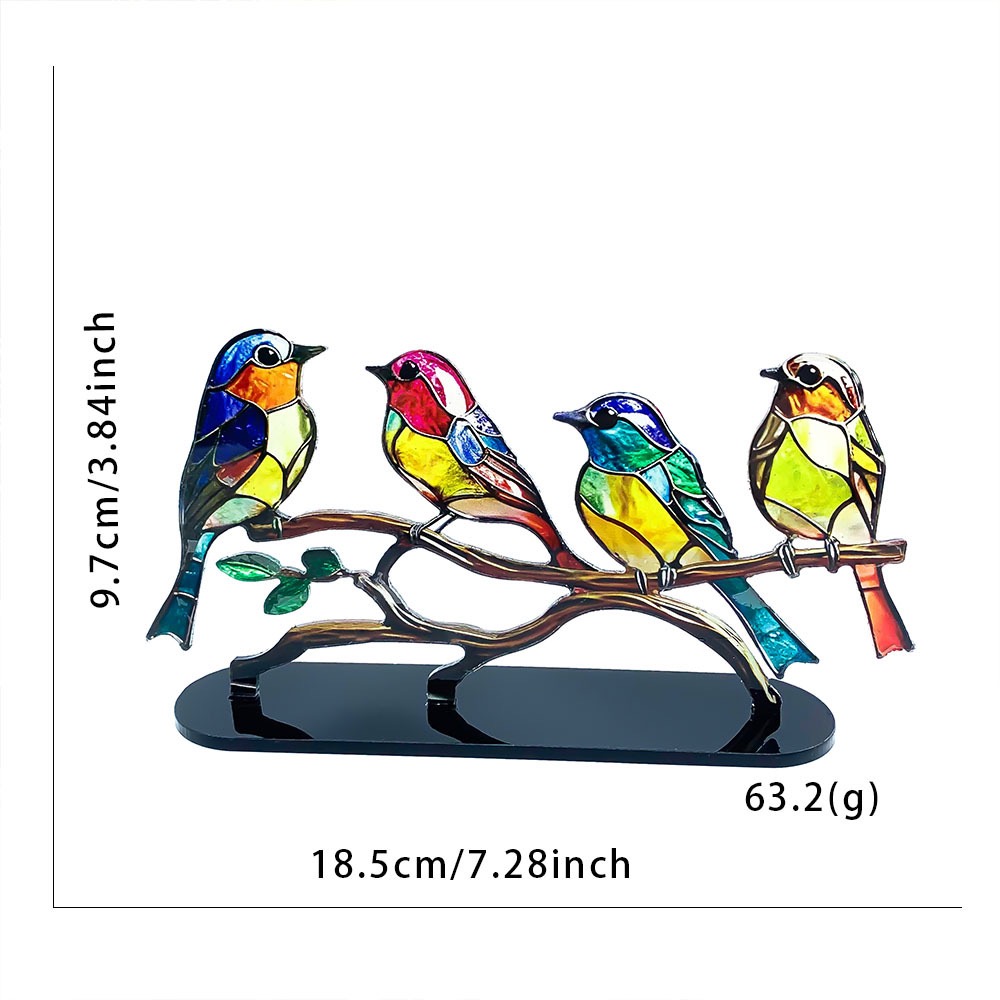 Cute Branch Bird Arylic Ornaments Artificial Decorations display picture 3