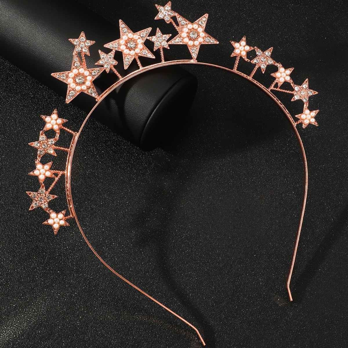 Women's Sweet Simple Style Star Imitation Pearl Inlaid Pearls Hair Band display picture 4