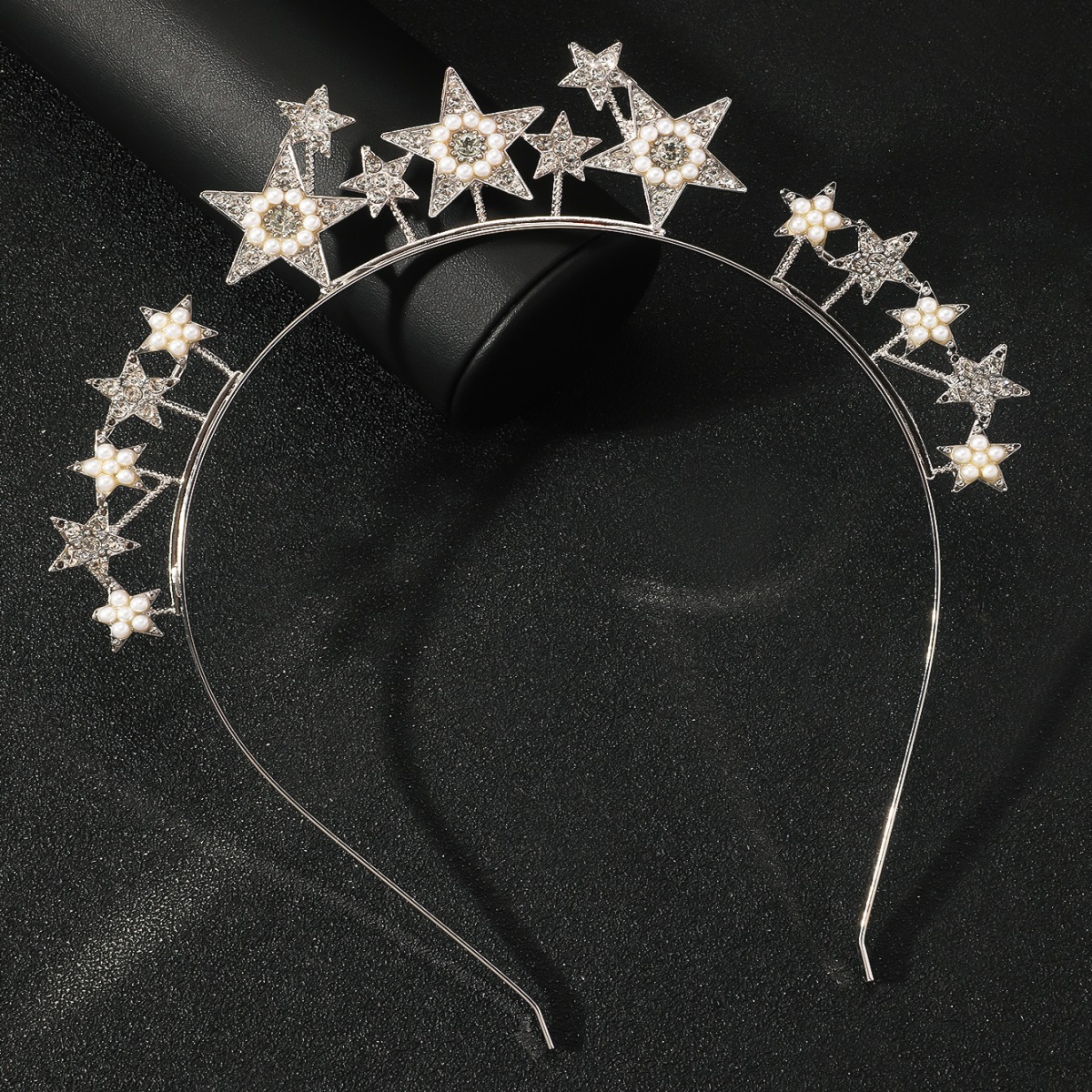Women's Sweet Simple Style Star Imitation Pearl Inlaid Pearls Hair Band display picture 10