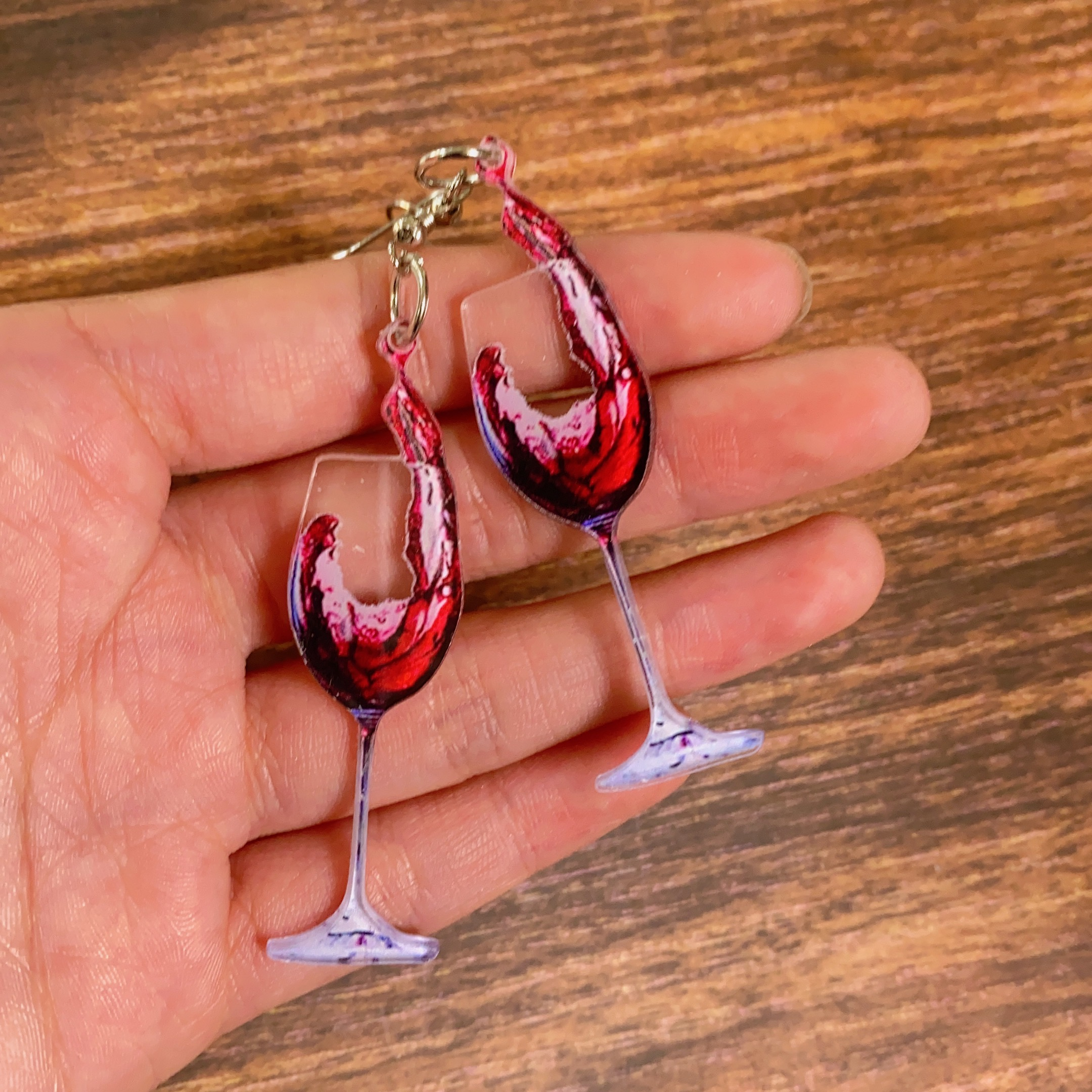 1 Pair Casual Vacation Simple Style Beer Wine Glass Arylic Drop Earrings display picture 10