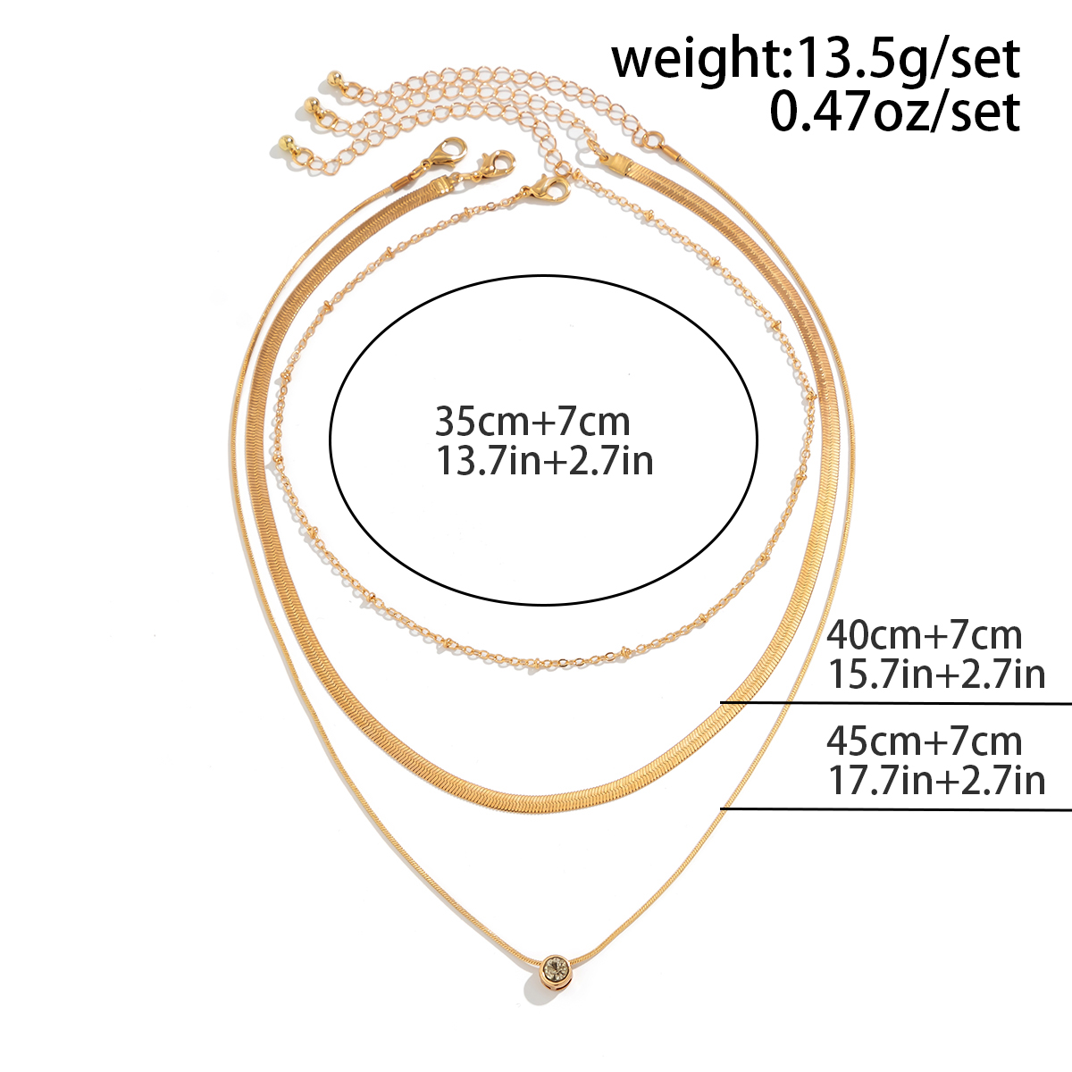 Simple Style Classic Style Commute Round Alloy Copper Plating Inlay Rhinestones Necklace display picture 1