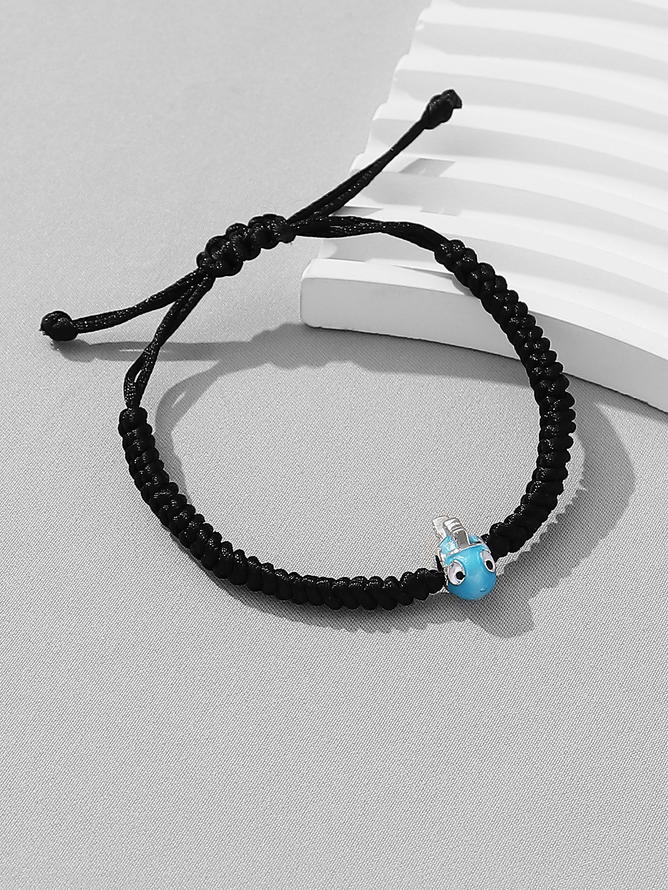 Casual Cute Funny Fish Synthetic Fibre Alloy Knitting Enamel Couple Drawstring Bracelets display picture 12