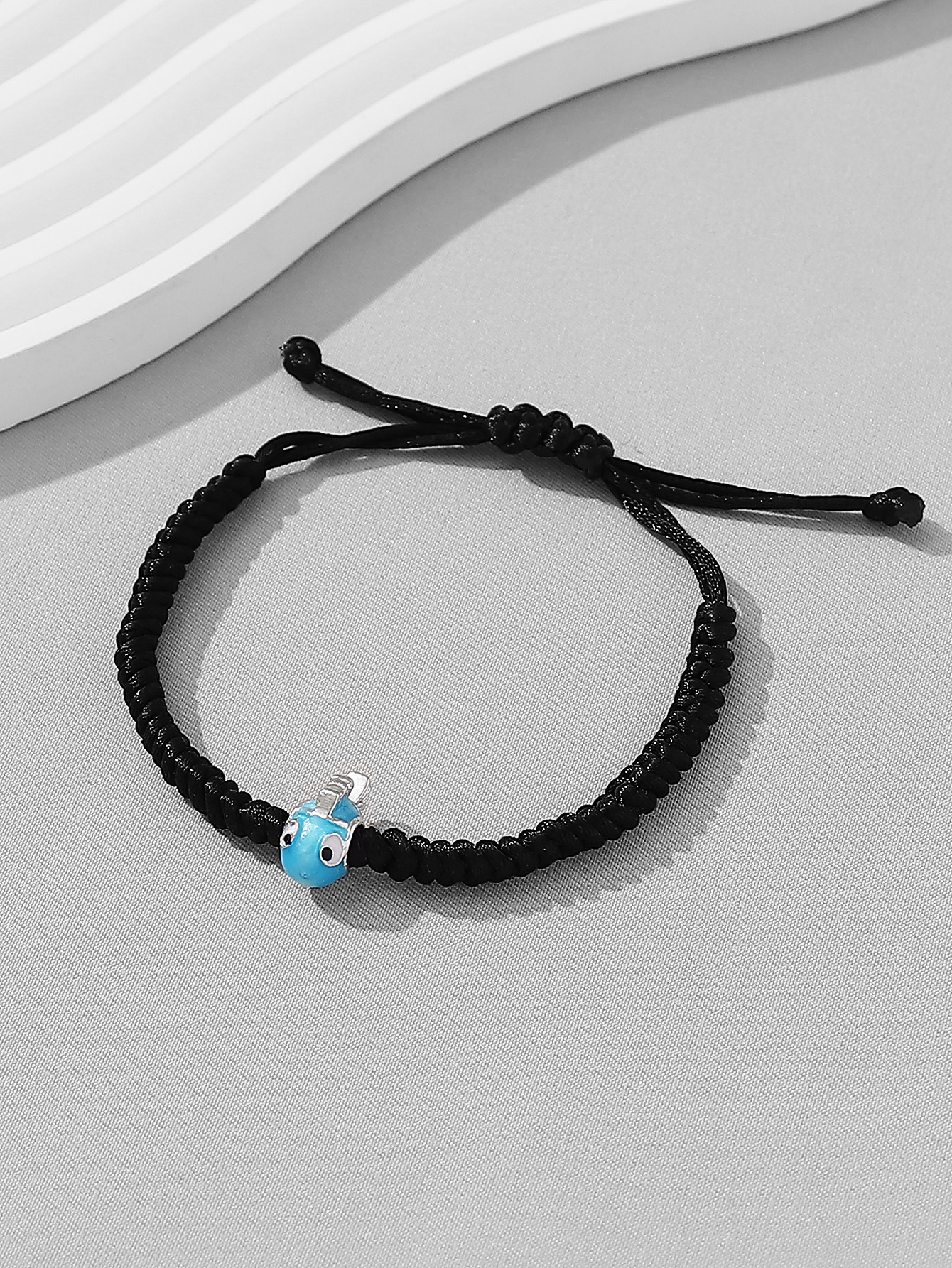 Casual Cute Funny Fish Synthetic Fibre Alloy Knitting Enamel Couple Drawstring Bracelets display picture 11