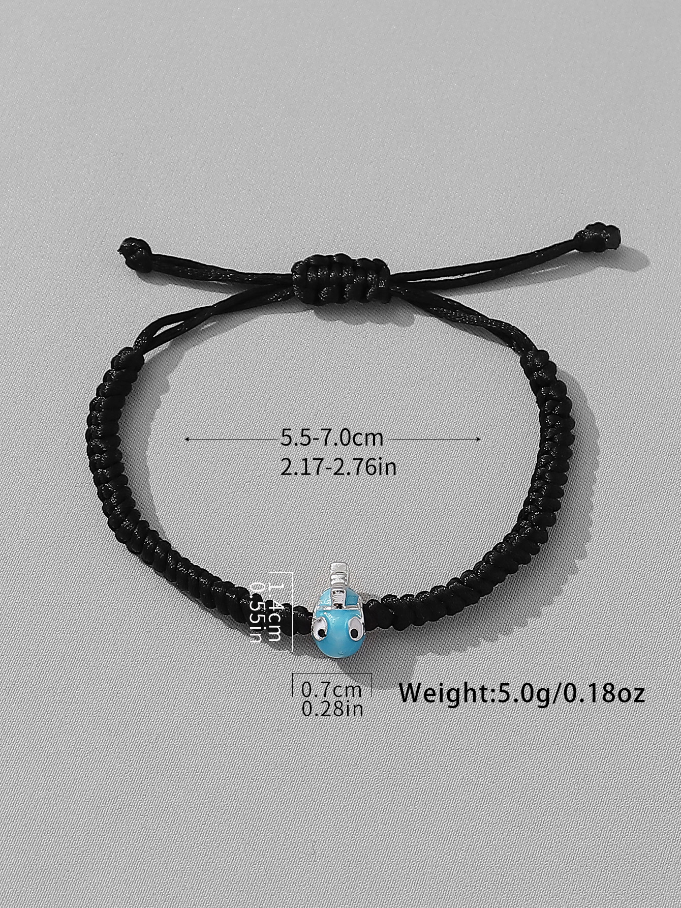 Casual Cute Funny Fish Synthetic Fibre Alloy Knitting Enamel Couple Drawstring Bracelets display picture 14