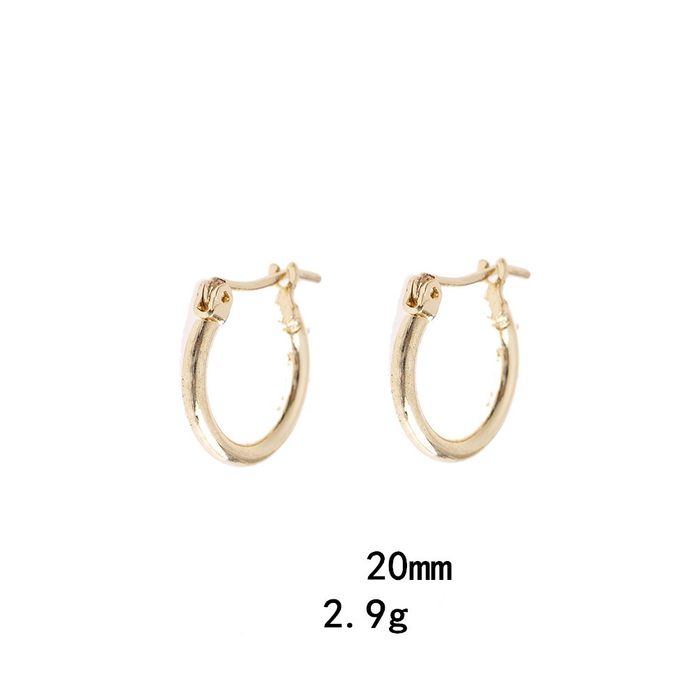 1 Pair Simple Style Oval Plating Alloy Earrings display picture 7