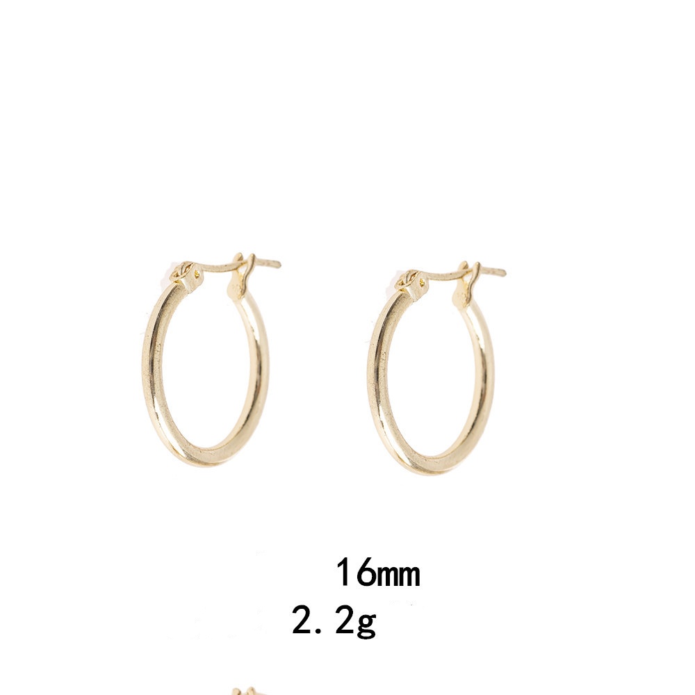 1 Pair Simple Style Oval Plating Alloy Earrings display picture 6