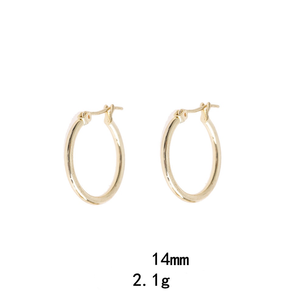 1 Pair Simple Style Oval Plating Alloy Earrings display picture 4