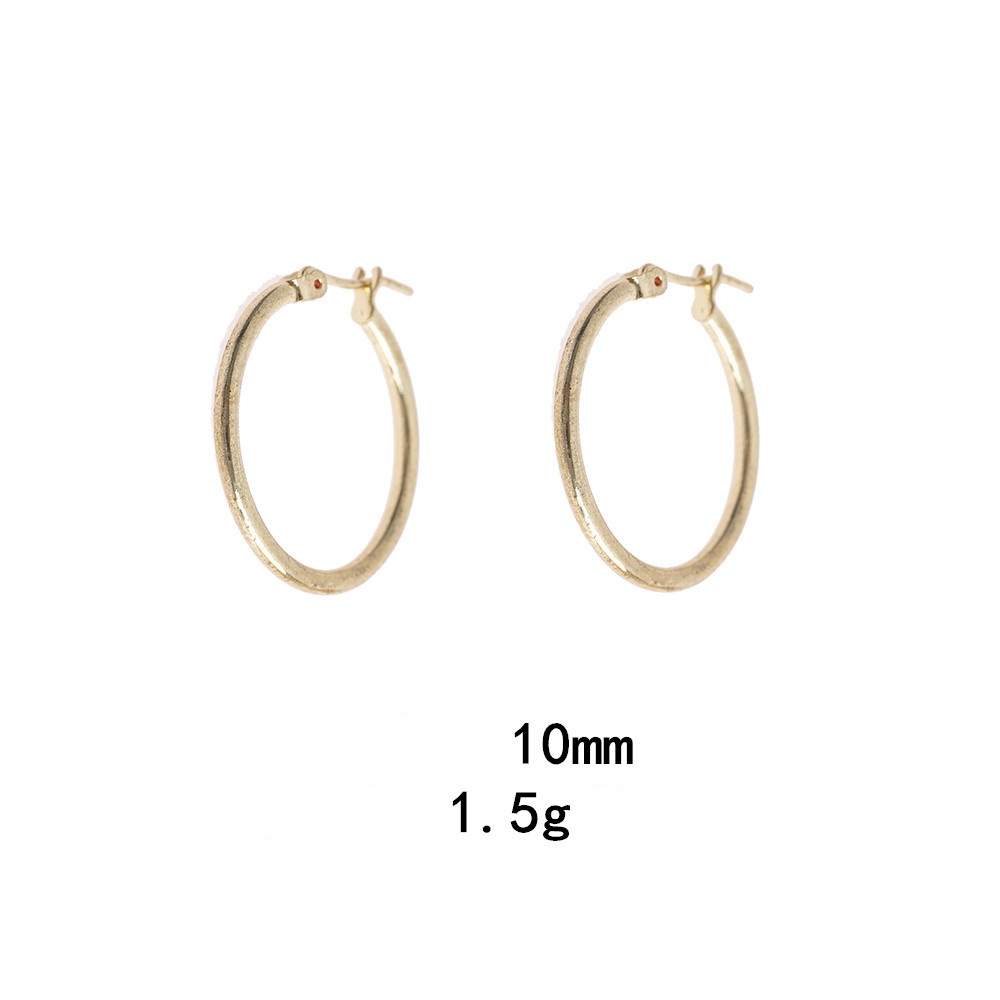 1 Pair Simple Style Oval Plating Alloy Earrings display picture 5