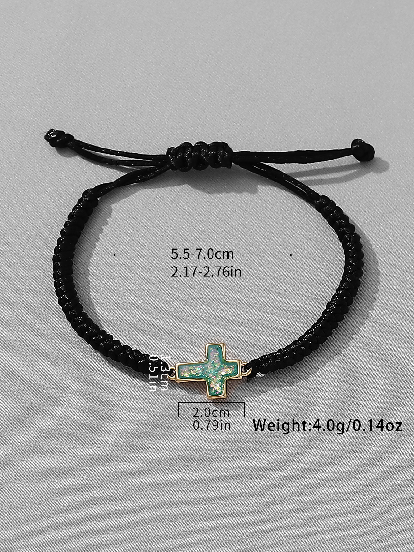 Casual Simple Style Cross Butterfly Sequin Synthetic Fibre Alloy Inlay Resin Unisex Drawstring Bracelets display picture 5