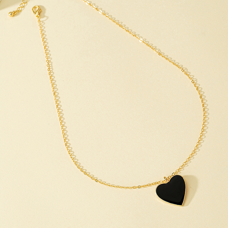 Romantic Simple Style Heart Shape Alloy Zinc Plating Women's Pendant Necklace display picture 3