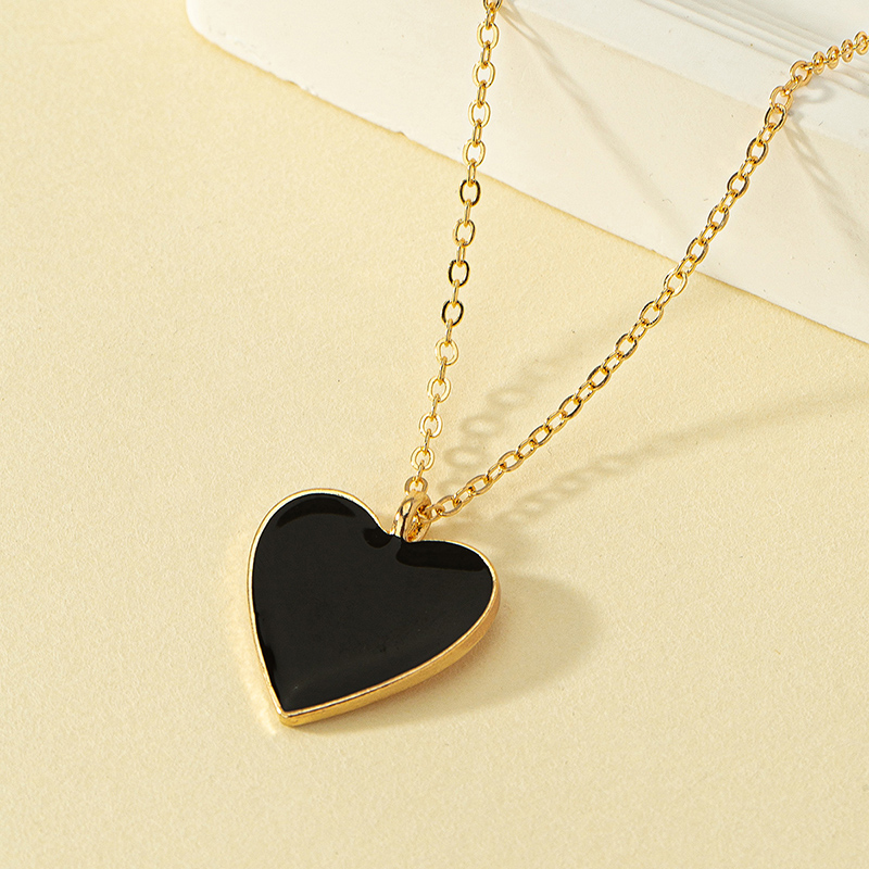 Romantic Simple Style Heart Shape Alloy Zinc Plating Women's Pendant Necklace display picture 5