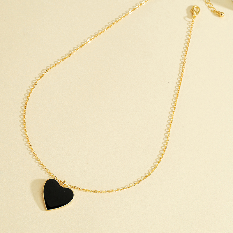 Romantic Simple Style Heart Shape Alloy Zinc Plating Women's Pendant Necklace display picture 4